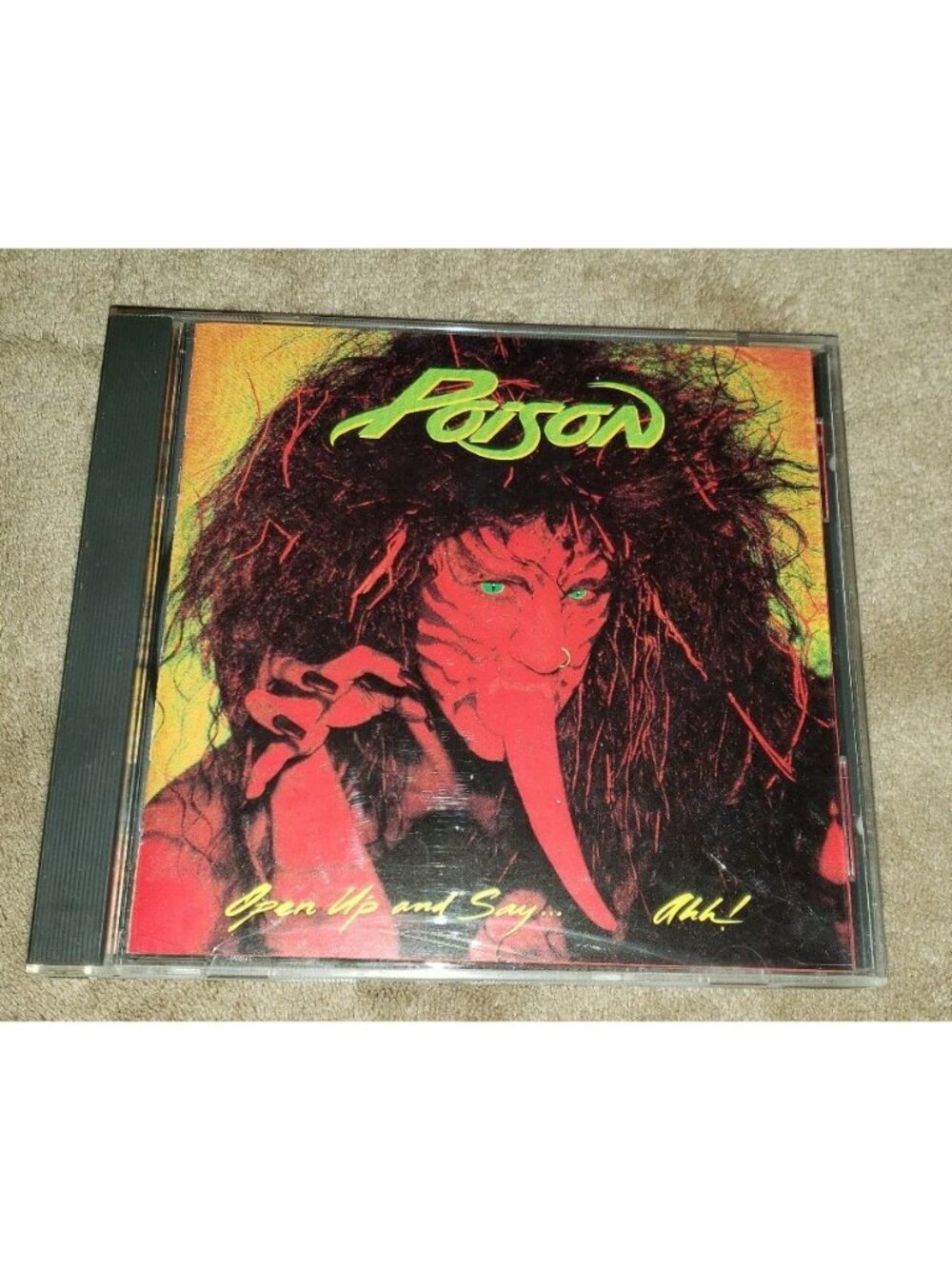 POISON oop tongue cover cd OPEN UP AND SAY...AAH cdp 548493